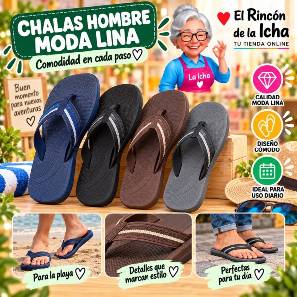Chalas Hombre Moda Lina Diseño 800751