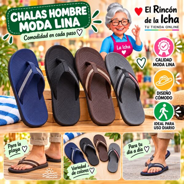 Chalas Hombre Moda Lina Diseño 800787