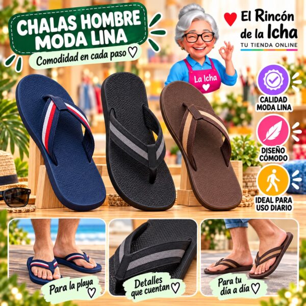 Chalas Hombre Moda Lina Diseño 800488