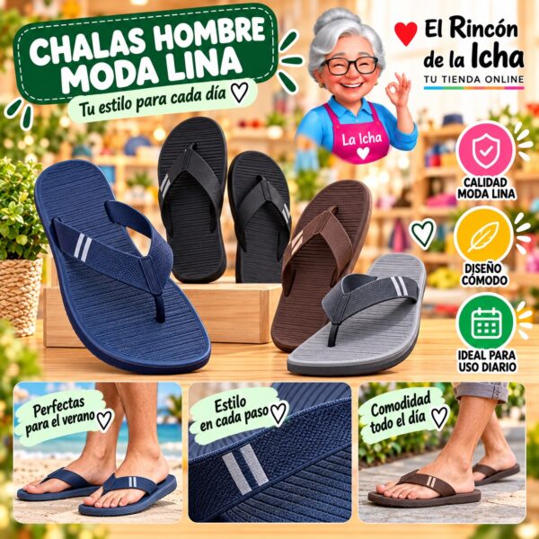 Chalas Hombre Moda Lina Diseño 800875