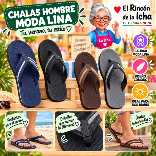 Chalas Hombre Moda Lina Diseño 800814