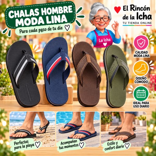 Chalas Hombre Moda Lina Diseño 800835