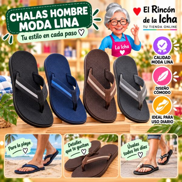 Chalas Hombre Moda Lina Diseño 800491