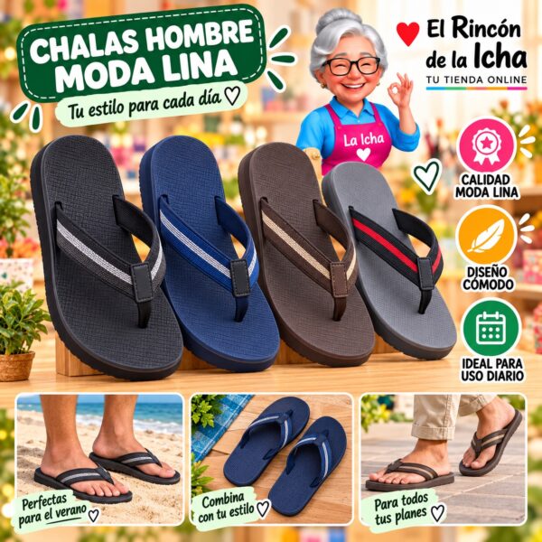 Chalas Hombre Moda Lina Diseño 800565