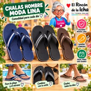 Chalas Hombre Moda Lina Diseño 800833