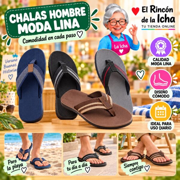Chalas Hombre Moda Lina Diseño 800878
