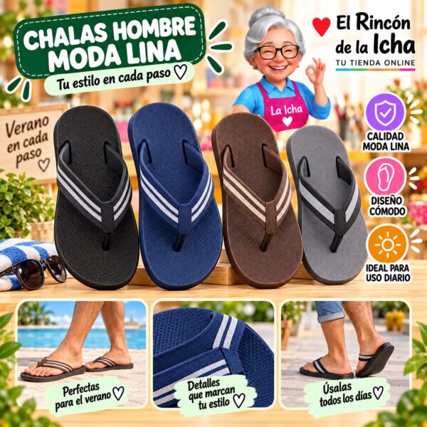 Chalas Hombre Moda Lina Diseño 800816
