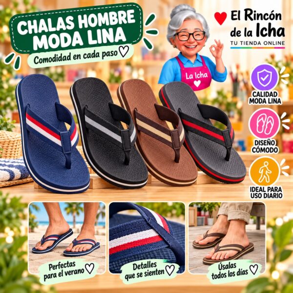 Chalas Hombre Moda Lina Diseño 800827