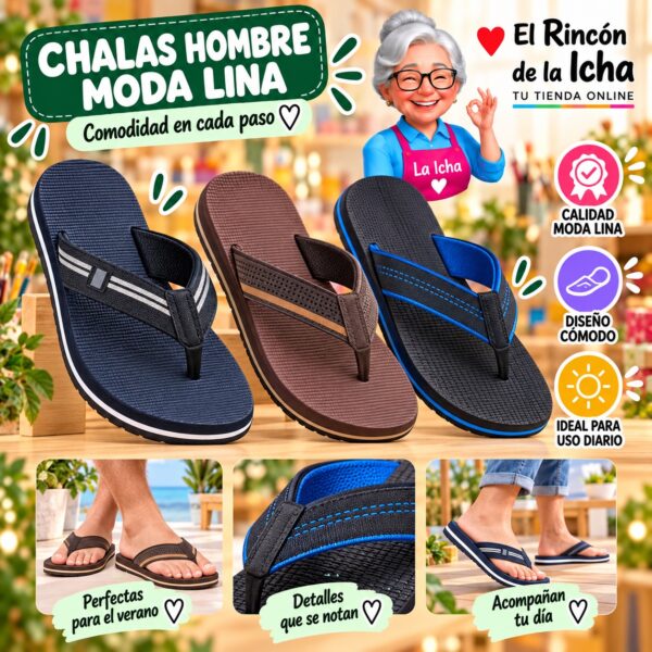 Chalas Hombre Moda Lina Diseño 800832