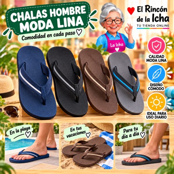 Chalas Hombre Moda Lina Diseño 800559