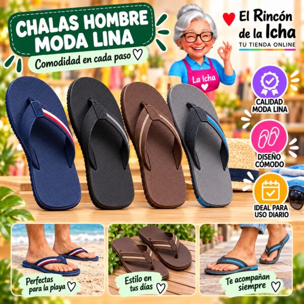 Chalas Hombre Moda Lina Diseño 800681