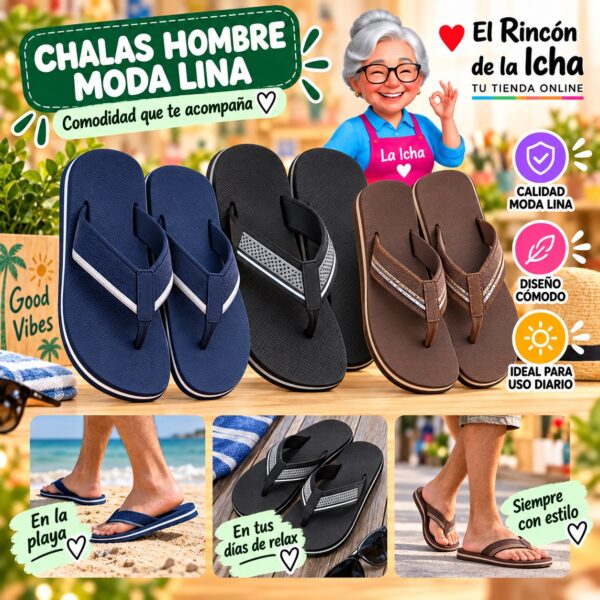 Chalas Hombre Moda Lina Diseño 800694