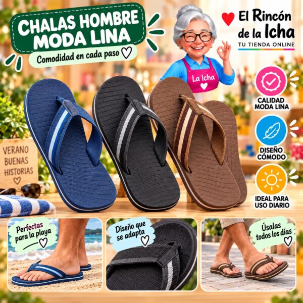 Chalas Hombre Moda Lina Diseño 800797