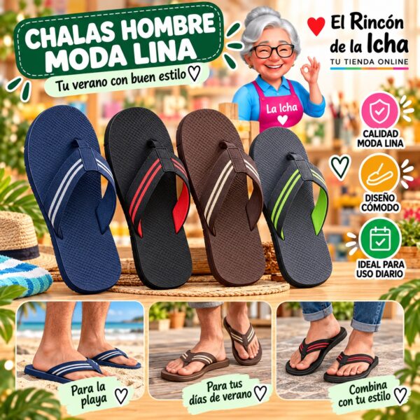Chalas Hombre Moda Lina Diseño 800785