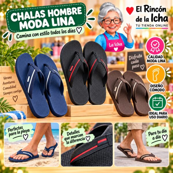 Chalas Hombre Moda Lina Diseño 800795
