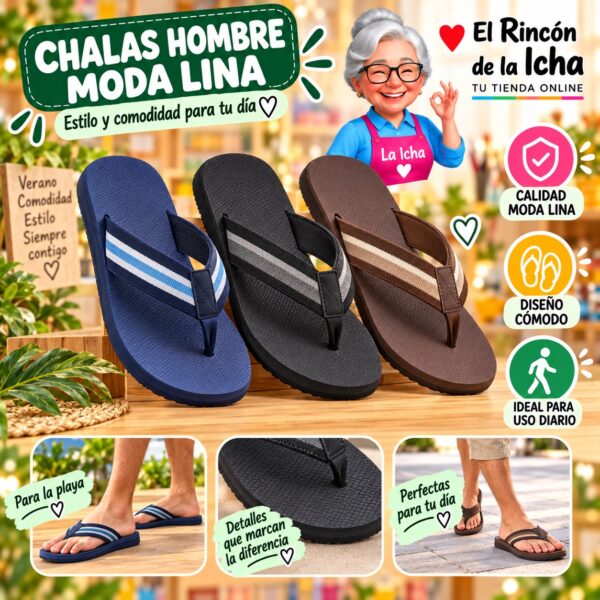 Chalas Hombre Moda Lina Diseño 800868