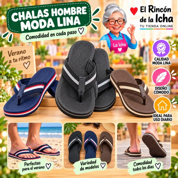 Chalas Hombre Moda Lina Diseño 800696