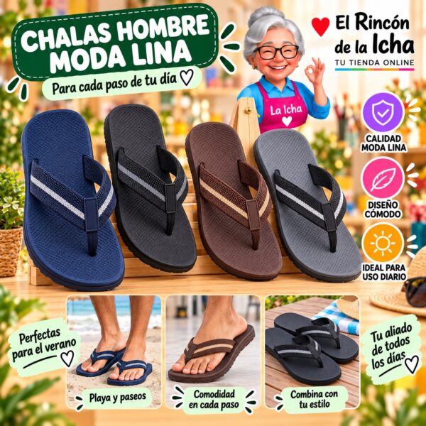 Chalas Hombre Moda Lina Diseño 800871