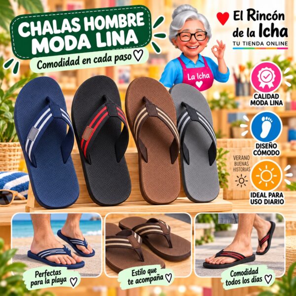 Chalas Hombre Moda Lina Diseño 800661