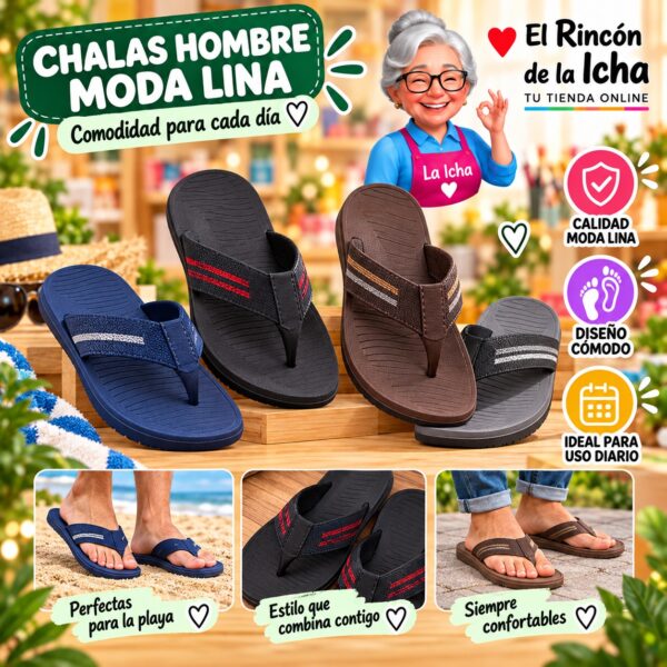 Chalas Hombre Moda Lina Diseño 800666