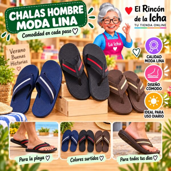 Chalas Hombre Moda Lina Diseño 800643