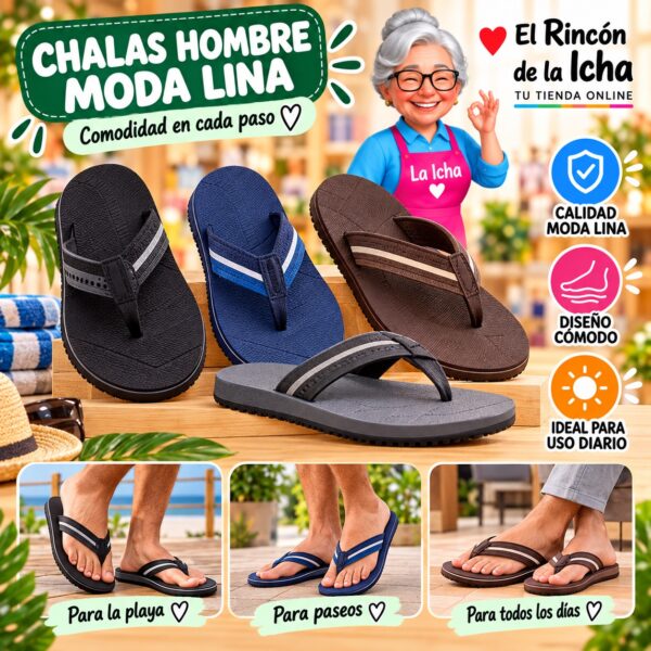 Chalas Hombre Moda Lina Diseño 800430