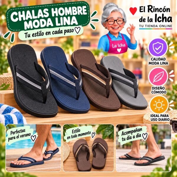 Chalas Hombre Moda Lina Diseño 800648