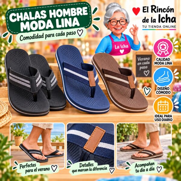 Chalas Hombre Moda Lina Diseño 800649