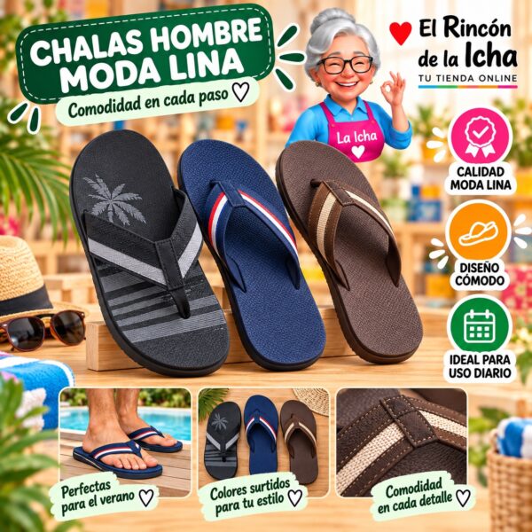 Chalas Hombre Moda Lina Diseño 800777