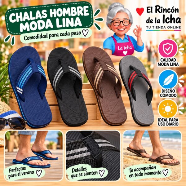 Chalas Hombre Moda Lina Diseño 800778