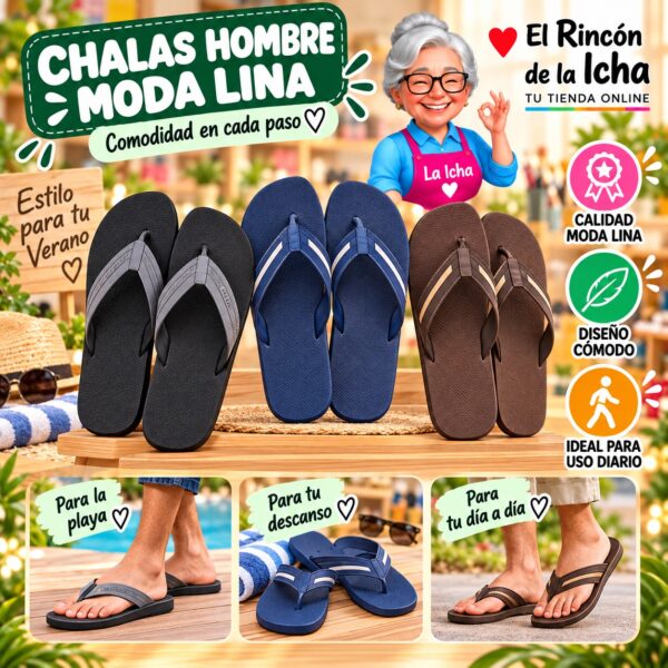 Chalas Hombre Moda Lina Diseño 800779