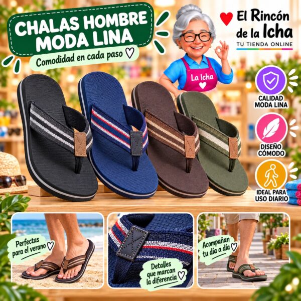 Chalas Hombre Moda Lina Diseño 800780