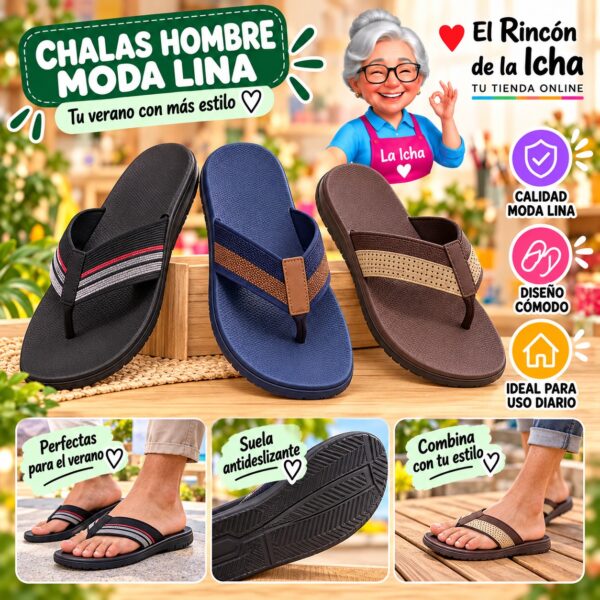 Chalas Hombre Moda Lina Diseño 800781