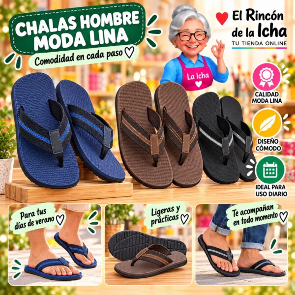 Chalas Hombre Moda Lina Diseño 800327