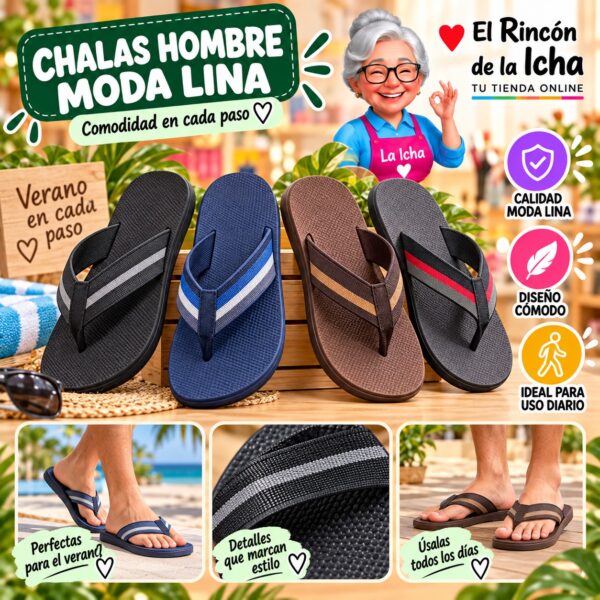 Chalas Hombre Moda Lina Diseño 800782
