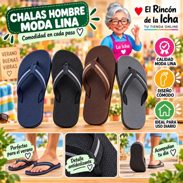 Chalas Hombre Moda Lina Diseño 800784