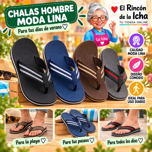 Chalas Hombre Moda Lina Diseño 800825
