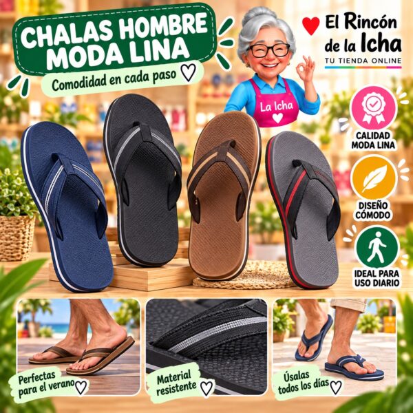 Chalas Hombre Moda Lina Diseño 800844