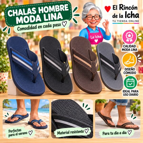 Chalas Hombre Moda Lina Diseño 800870