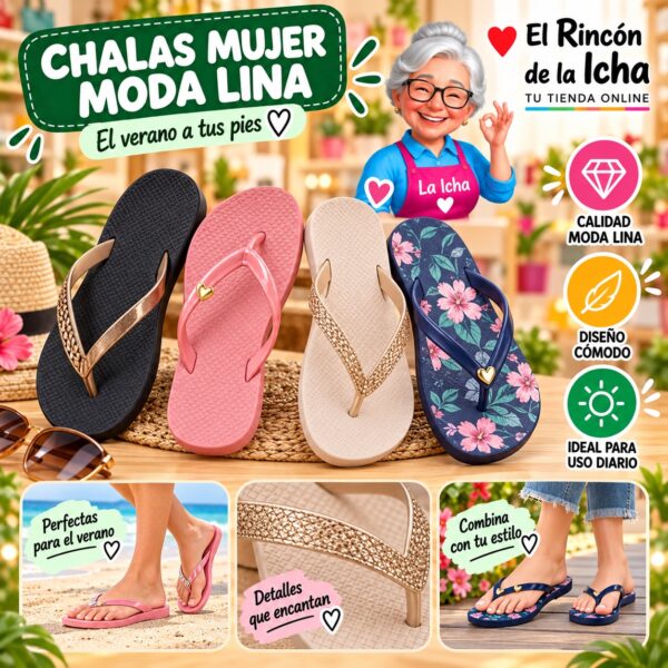 Chalas Mujer Moda Lina Diseño 800372