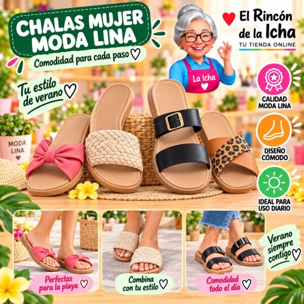Chalas Mujer Moda Lina Diseño 800480