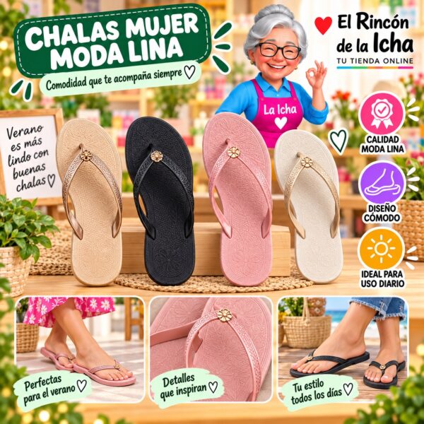 Chalas Mujer Moda Lina Diseño 800810
