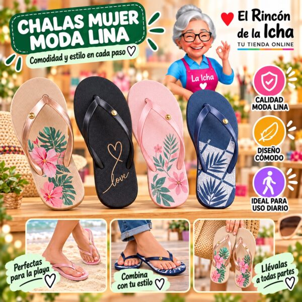 Chalas Mujer Moda Lina Diseño 800748