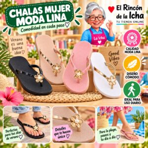 RI-ML-00257 Chalas Mujer Moda Lina Diseño 800704