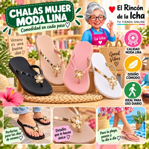 Chalas Mujer Moda Lina Diseño 800704