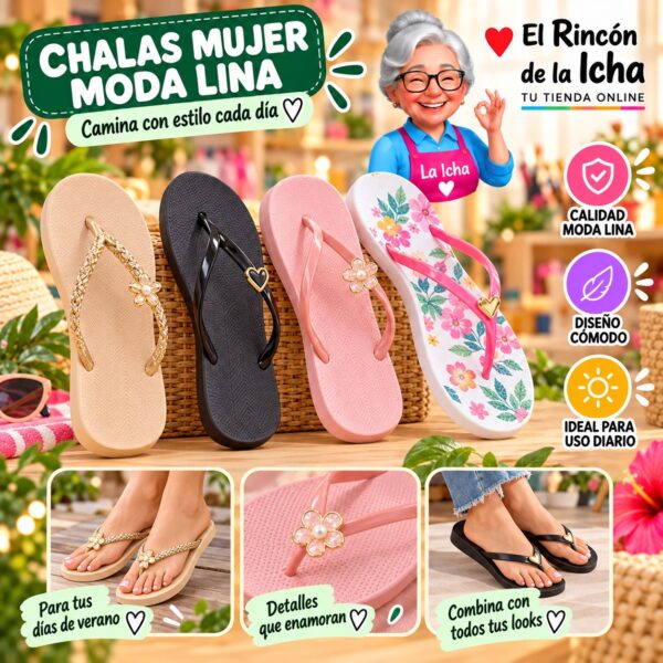 Chalas Mujer Moda Lina Diseño 800786