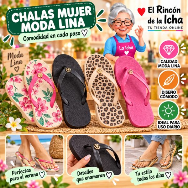 Chalas Mujer Moda Lina Diseño 800671