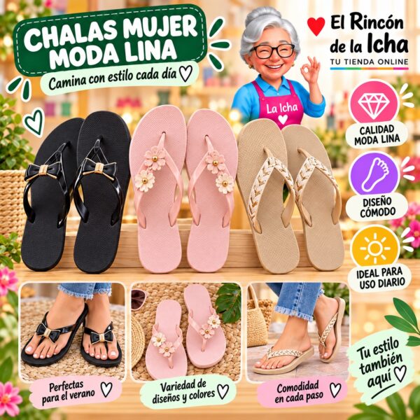 Chalas Mujer Moda Lina Diseño 800879