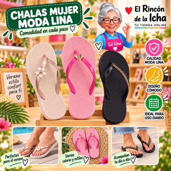 Chalas Mujer Moda Lina Diseño 800668