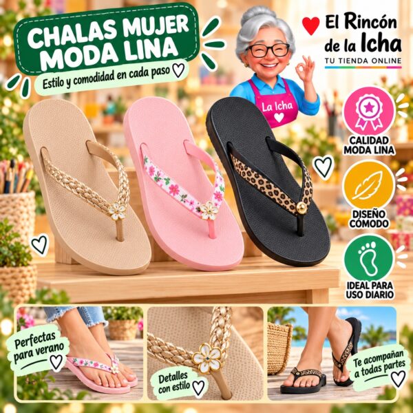 Chalas Mujer Moda Lina Diseño 800689